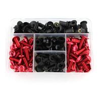 Kits de Carrocería Kit Completo De Tornillos Carenado Para Motocicleta Apto Para Honda CBR600RR CBR1000RR 2004-2018 2019 CBR1100XX 1996-2006 2007 Arandelas Clips Parabrisas partes(Rosso)