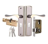 Kits de Cerradura de Manija de Puerta,Cerrojo de Puerta Interior Duradero de Aluminio para La Seguridad Del Hogar,Dormitorio Interior,Sala de Estar