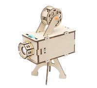 Kits de ciencia educativa - Projector View | Proyector de diapositivas iluminadas de madera | Science Viewer Projector Viewing Equipment | Scientific Projection Led Light | Explorer Projector Tool