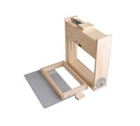 Kits de colmena apicultura, caja apareamiento reina observación con ventana transparente y disco entrada 4 vías for profesional, investigación educación científica