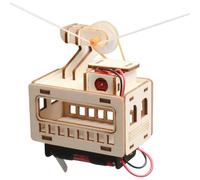 Kits De Construcción De Madera: Modelo De De Teleférico, Kit De Juguete De Montaje Creativo, Juego De Cerebro De Teleférico De Turismo, Kit De De Madera Duradero, Juguete De