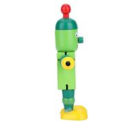 Kits de Construcción de Madera para Niños, Kit de Construcción de Robot Astrobot Juguete de Madera con su Diseño Flexible para Niños y Niñas (Green)