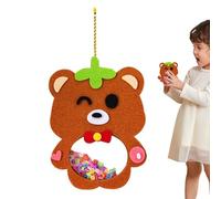 Kits De Coser Para Niños | Animales De Dibujos Animados Muñecas Hechos A Mano | Linda Bolsa De Fieltro Animal | Diversión Para Coser Para Niños | Aprenda A Coser Juguetes A Coser Productos Propios