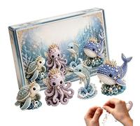 Kits De Cuentas De Bricolaje: Kit De Animales ConCuentas 3D, Actividad Creativa DeCuentas De Vida Silvestre | Lindo Proyecto De Cuentas, Juego De Manualidades Para Principiantes, Colección De Artesa