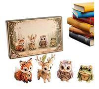Kits De Cuentas De Bricolaje: Kit De Animales ConCuentas 3D, Actividad Creativa DeCuentas De Vida Silvestre | Lindo Proyecto De Cuentas, Juego De Manualidades Para Principiantes, Colección De Artesa