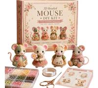 Kits de cuentas en miniatura para exhibición de mesa, juego de decoración de plásticos para hogares creativos, actividades de trabajo a mano, decoración en miniatura