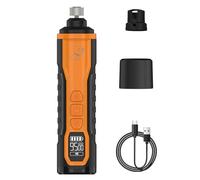 Kits de cuidado de uñas para mascotas, amoladora eléctrica recargable con 3 cabezales de molienda de bajo nivel de ruido para perros, gatos, aseo de gatos, recortadora de uñas