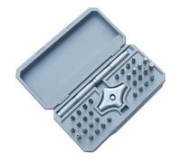 Kits de destornilladores de trinquete, multibroca magnética, 18,2 x 9,2 x 4,4 cm, de almacenamiento de herramientas, controlador de mango, fácil portabilidad, para electrónica, reparación del