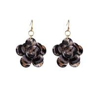 Kits de estampado de botellas para mujeres, con capas de borla, Dangling Drop Golden Plated Huggie Hoops Earring Chic Jewelry Wedding Bridal Moldes Kits Pegamento Joyería, talla única, Zinc alloy, Sin