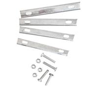 Kits de fijación de cesta de la rejilla para bicicletas Ceta de metal para bicicleta trasera soportes de montaje con tornillos y tuercas, soporte de bloqueo de bicicleta de bricolaje para la rejilla
