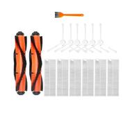 Kits de filtros Cepillo Lateral compatibles con Xiaomi Accesorios for aspiradoras Mijia G1, en Rollo paño fregona, repuestos Filtro Hepa(Set2)