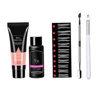 Kits de gel de extensión de uñas de cristal Puntas de uñas Crystal Poly Gel Manicura 5 piezas Set PGP007