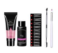 Kits de gel de extensión de uñas de cristal Puntas de uñas Crystal Poly Gel Manicura 5 piezas Set PGP003