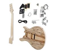 Kits De Guitarra Eléctrica DIY Sin Terminar De 38 Pulgadas, Cuerpo De Tilo, Cuello De Arce Duro Con Todos Los Accesorios kit de guitarra electrica sin terminar (Color : 02)