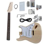 Kits De Guitarra Eléctrica Sin Terminar DIY De 38 Pulgadas, Instrumento Musical De Cuerpo De Tilo, Guitarra Con Todos Los Accesorios Kit de bricolaje de guitarra eléctrica (Color : 02)