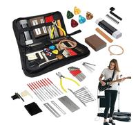 Kits de herramientas de configuración de guitarra, kit de herramientas de guitarra eléctrica - 72x herramientas luthier con de transporte | Accesorios de instrumentos de cadena para músicos, set de
