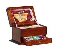 Kits de herramientas de costura en miniatura detallados con accesorios de costura 1/12, casas de muñecas, escena de habitación, modelo de muebles, kits de toma en miniatura para casas de muñecas
