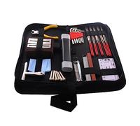 Kits de herramientas de mantenimiento de guitarra con bolsa de transporte para guitarra, ukelele, bajo, accesorios de limpieza, set de regalo