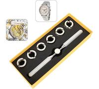 Kits de herramientas de reparación de relojes, juego de herramientas de reparación de matrices de llave para quitar la cubierta de la caja trasera del reloj para Rolex Oyster