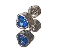 Kits de hilo pequeño Birthstone Earrings for Girls Stud Screw On Backs Stainless Sensitive Ears Post For Kids Toddlers Little Girls T Fabricación Resina Organizador Accesorios Dobladora Joyería, talla