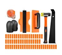 Kits de instalación de suelos de madera, mazos de doble cara con agarre antideslizante, bloque de roscado, rodilleras de espuma, herramienta de montaje de suelo resistente