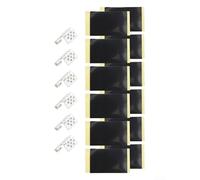 Kits de juntas de película de calefacción Clips de cobre con pasta de masilla para conexiones eléctricas fiables (6 abrazaderas y 12 pastas)
