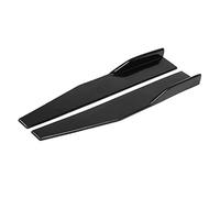 Kits De Labios Universales para Faldas Laterales Coche, Alerón Estilo Hoja ABS Negro Brillante para Sedán Coupe Hatchback, Exterior, 2 Uds Faldones Laterales(A 45CM)