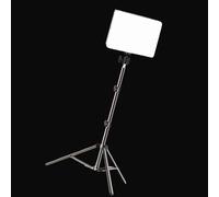 Kits de lámparas de estudio fotográfico con panel de luz LED y trípodes ajustables para transmisión en vivo y grabaciones de video, luz de transmisión en vivo