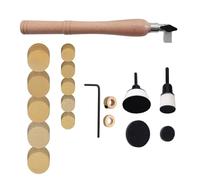 Kits de lijado de cuencos, bloque de lijado, herramientas de torno de madera con discos de gancho, placas de respaldo de 1 pulgada y 2 pulgadas, juego de lijadora de mano