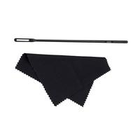 Kits de limpieza de flauta Varilla de limpieza de flauta y limpiador de tela Paño de pulido Instrumento de Juego de combinación de varillas Suministros de herramientas de limpieza