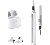 Kits de limpieza para Airpods Pro 1, 2, 3, bolígrafo limpiador multifunción, cepillo suave para auriculares Bluetooth, herramientas de limpieza para iPhone 16, 15 Pro Max, lente de cámara Lego (blanco