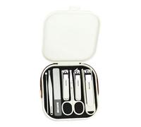 Kits de manicura y pedicura, cortaúñas, kit de aseo profesional, herramientas de cuidado de uñas con estuche de viaje, juego de 7 piezas para mujeres y hombres
