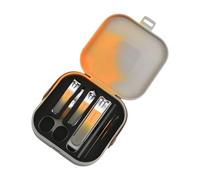 Kits de manicura y pedicura, cortaúñas, kit de aseo profesional, herramientas de cuidado de uñas con estuche de viaje, juego de 7 piezas para mujeres y hombres