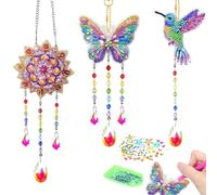 Kits de manualidades para niños, campanillas de viento para niños, kit de campanillas de viento de mariposa, kit de campanillas de viento DIY para niños, regalos para niñas y niños