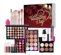 Kits De Maquillaje, Uso Duradero, 1 Juego, Maquillaje Para El Día De San Valentín, Paleta De Sombras De Ojos Con Lápiz Labial, Fórmula No Irritante, Para Madres, Amigas, Hermanas, Esposas, Principiant