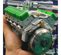 Kits de modelos de motor V8 de bloque pequeño, Cison Construye tu propio modelo de motor STEM V8 para adultos, decoración de escritorio para exhibición de pasatiempos, aula, taller, cumpleaños, lugar