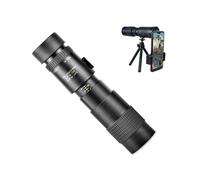 Kits de monoculares 4K de 10-300 x 40 mm de alta potencia para adultos y niños con zoom, soporte para smartphone y trípode, color negro