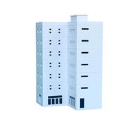 Kits de montaje de modelos de construcción a escala 1: 150 para entusiastas de la arquitectura y oficinas de coleccionista, decoración de escritorio, planificación urbana, construcción de modelos