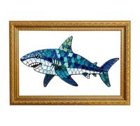 Kits de mosaico para niños - Pulpo tiburón DIY principiante lindo | Mosaico de animales marinos para estantería en casa, oficina, fiesta, clase, recompensa, día festivo