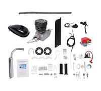 Kits de motor de bicicleta de 100 cc, motor de bicicleta eléctrica de 2 tiempos, monocilindro, refrigeración por aire, motor auxiliar de gasolina para bicicletas de 26/28 pulgadas con marco en V