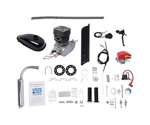 Kits de motor de bicicleta de 100 cc, motor de bicicleta eléctrica de 2 tiempos, monocilindro, refrigeración por aire, motor auxiliar de gasolina para bicicletas de 26/28 pulgadas con marco en V