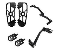 Kits de Palanca de Brazo de Freno de Palanca de pies Footpeg Tablas de Motocicleta compatibles con 2014-2025 Touring Street Road FLHX FLTRX ST 117 121 Modelos(All Black)
