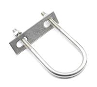 Kits de pernos en U de acero inoxidable 304 de alta resistencia con placa de protección, juegos de abrazaderas de tubería M10 y M12 for uso industrial y de plomería.(10 * 45 * 76)