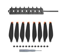 Kits de Piezas de Repuesto de hélices, Accesorios de Repuesto de alas con Bolsa de Almacenamiento Plegable de Silicona para dji Mini 3 Pro (Punta Naranja + Bolsa Gris)