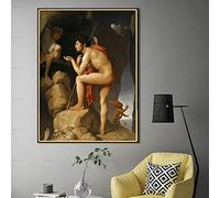 Kits de pintura 5D Ingres, Edipo explicando el enigma de la esfinge, puntos de perforación completa, pinturas artísticas para decoración de pared del hogar, 12 x 16 pulgadas