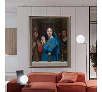 Kits de pintura 5D Ingres, la Virgen adorando al anfitrión, pinturas de puntos de perforación completa, arte de imagen, manualidades para decoración de pared del hogar, 40,6 x 50,8 cm