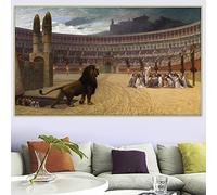 Kits de pintura 5D Jean-Leon Gerome, la última oración de los mártires cristianos, pinturas de puntos completos para decoración de pared del hogar, 20 x 24 pulgadas