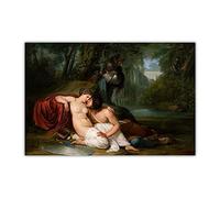 Kits de pintura 5D para adultos y niños, Francesco Hayez Rinaldo y Armida 1813, pintura de taladro completo, 12 x 16 pulgadas