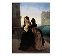 Kits de pintura 5D para adultos y niños, Francesco Hayez Vengeance is Sworn DIY - Pintura de taladro completo, 12 x 16 pulgadas