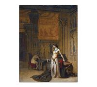 Kits de pintura 5D para adultos y niños Jean-Leon Gerome, Cleopatra y César, pintura de taladro completo, 12 x 16 pulgadas